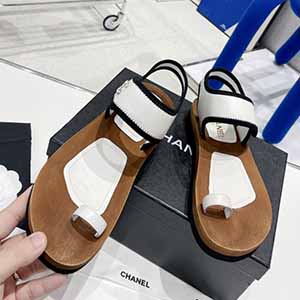 CHANEL VELCRO FLOPS SANDAL - 샤넬 벨크로 쪼리 샌들