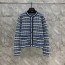 THOM BROWN CREW NECK WOOL BLEND CARDIGAN - 톰브라운 크루넥 울 브렌드 가디건